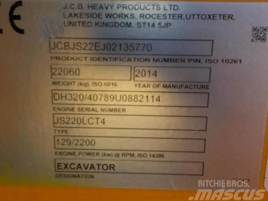 JCB JS220LC Rupsgraafmachines