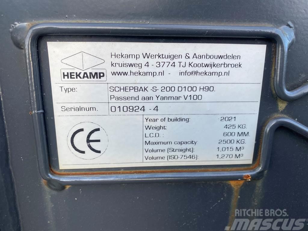 Terex Schaeff Ø50MM-Hekamp SCHEPBAK-S-200 D100 H90-Bucket Bakken