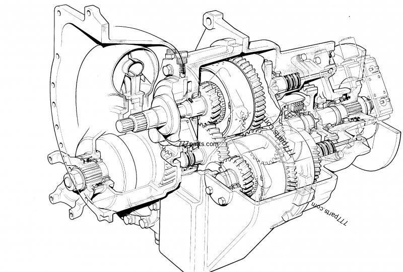JCB PowerShift gearbox 1:1.495 JCB 542-70 Transmissie