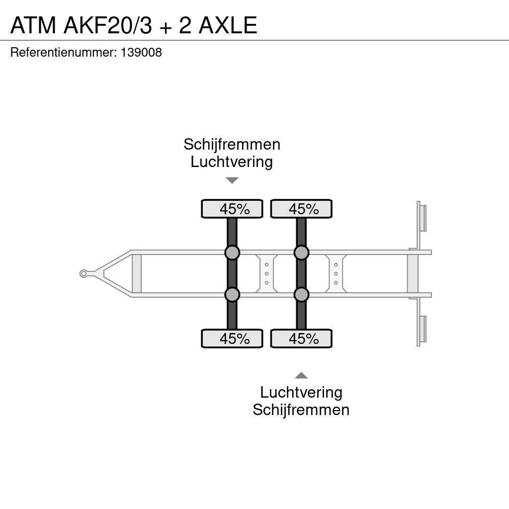 ATM AKF20/3 + 2 AXLE Vlakke laadvloer