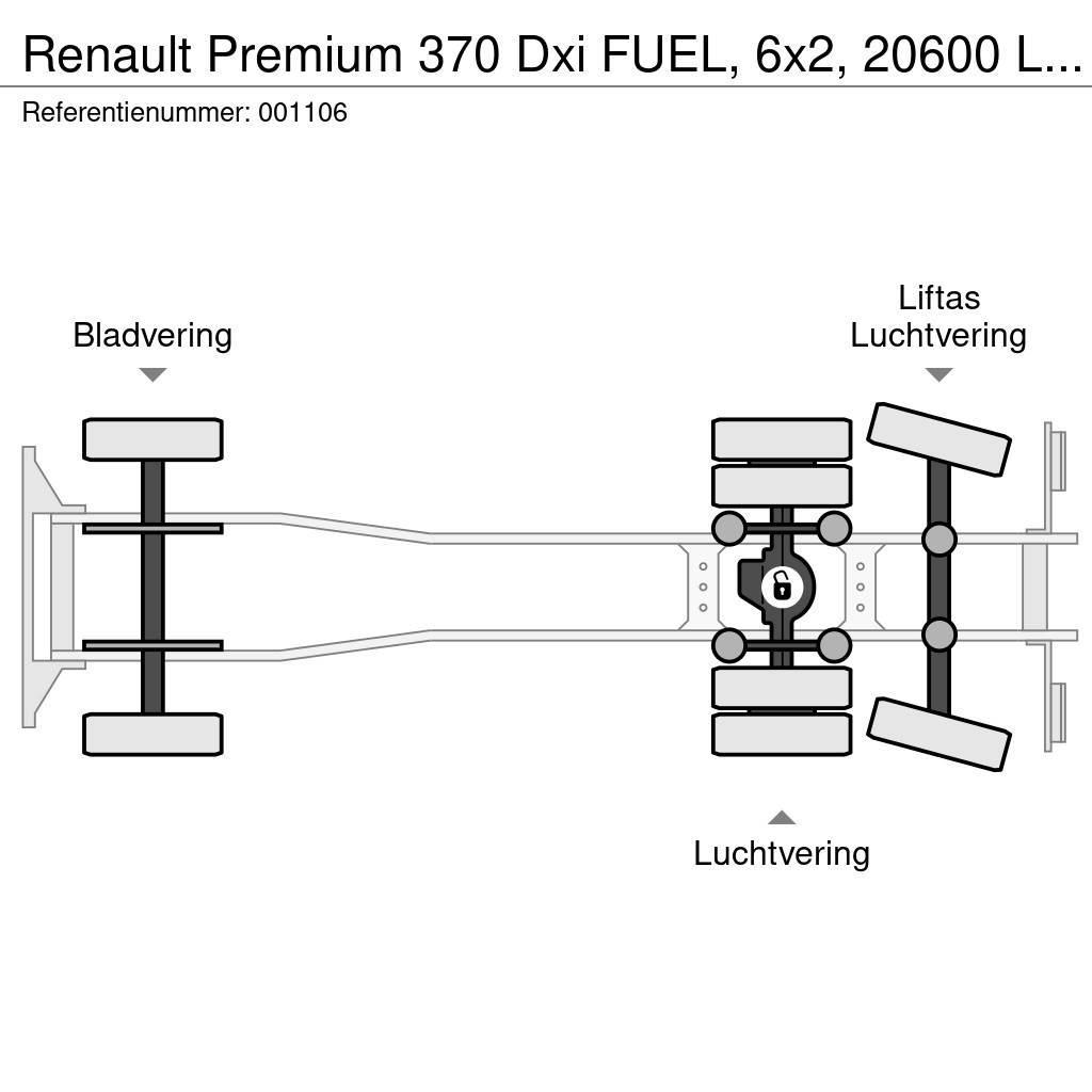 Renault Premium 370 Dxi FUEL, 6x2, 20600 Liter, 6 Comp, Re Tankwagen