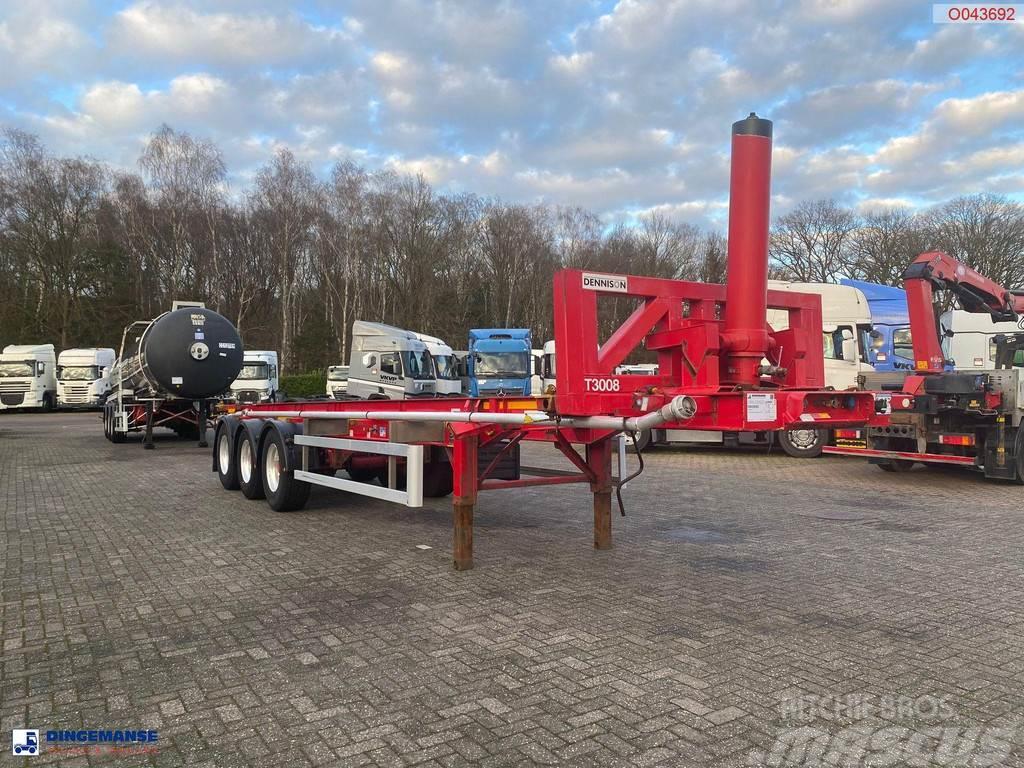 Dennison 3-axle tipping container trailer Kippers