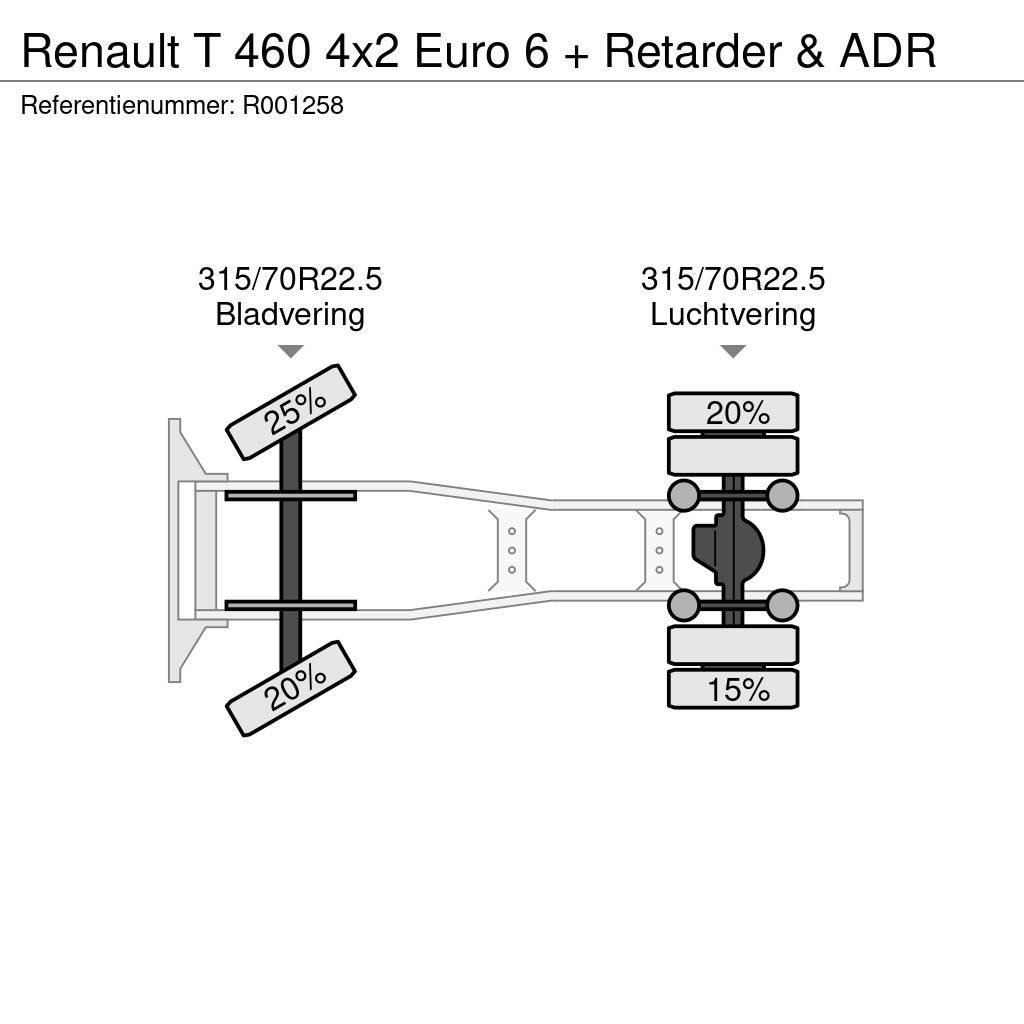 Renault T 460 4x2 Euro 6 + Retarder & ADR Trekkers