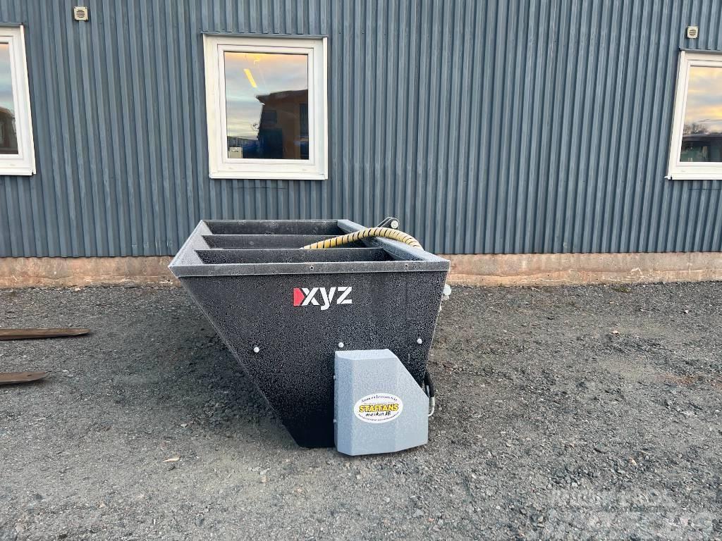 XYZ 2M sandspridare SMS/3-Punkt fäste med cylinder Zand- en zoutstrooimachines
