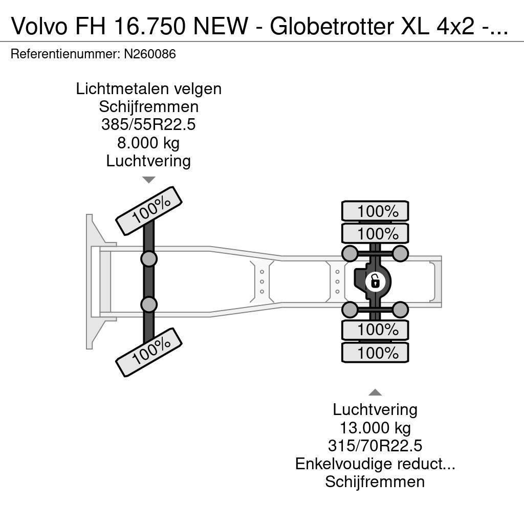 Volvo FH 16.750 NEW - Globetrotter XL 4x2 - Full spec - Trekkers