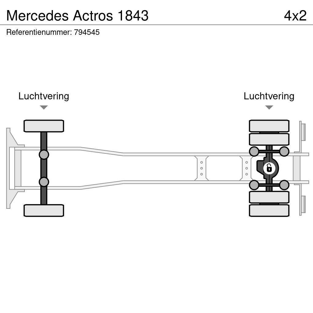 Mercedes-Benz Actros 1843 Platte bakwagens