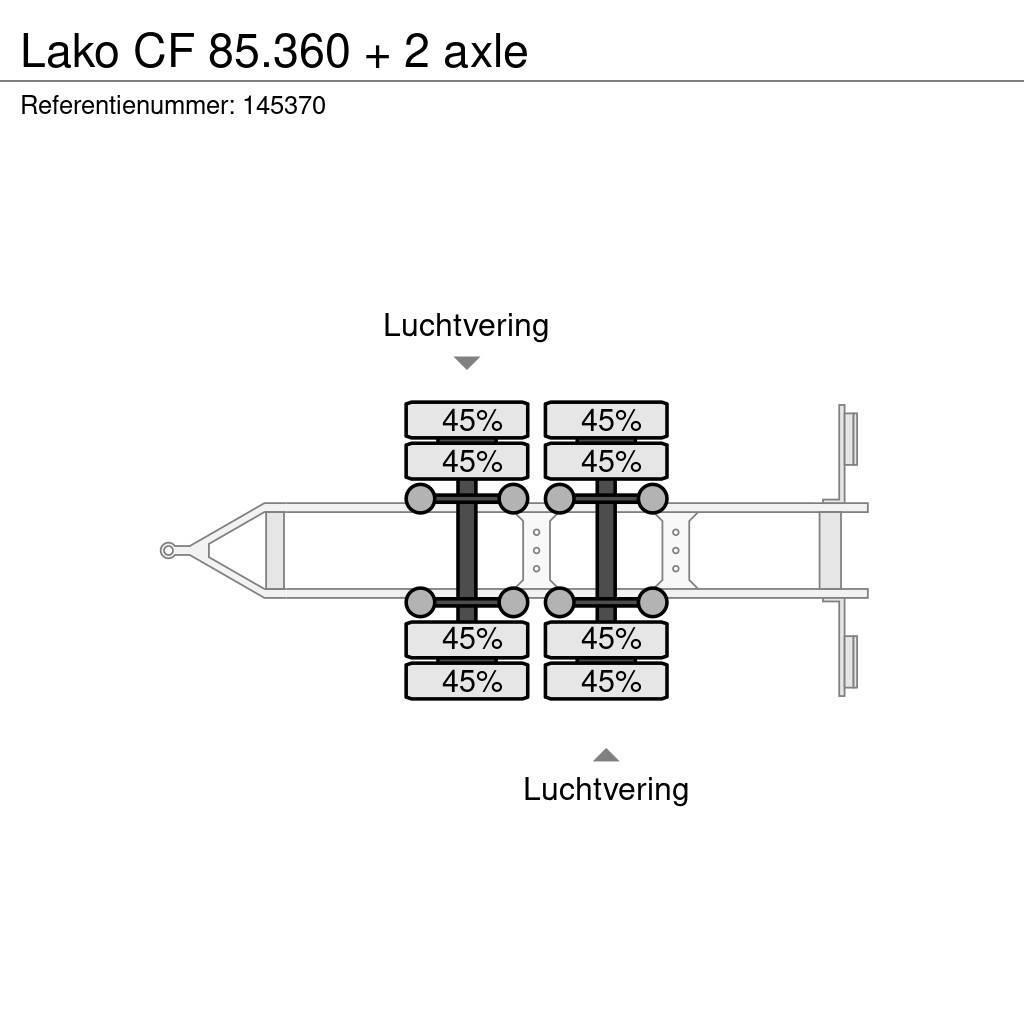 Lako CF 85.360 + 2 axle Vlakke laadvloer