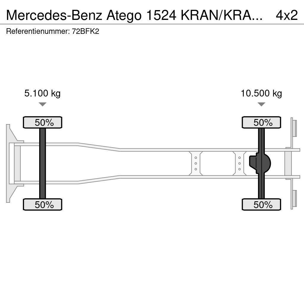 Mercedes-Benz Atego 1524 KRAN/KRAAN/MANUELL!!191tkm!!! Kranen voor alle terreinen