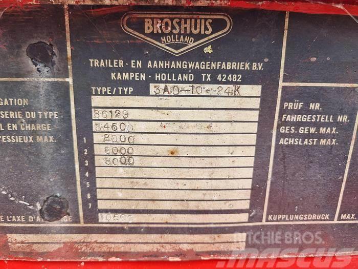 Broshuis 10-24K 3 AXLE CONTAINER CHASSIS STEEL SUSPENSION D Containerchassis