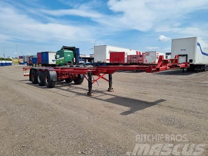 Broshuis 10-24K 3 AXLE CONTAINER CHASSIS STEEL SUSPENSION D Containerchassis