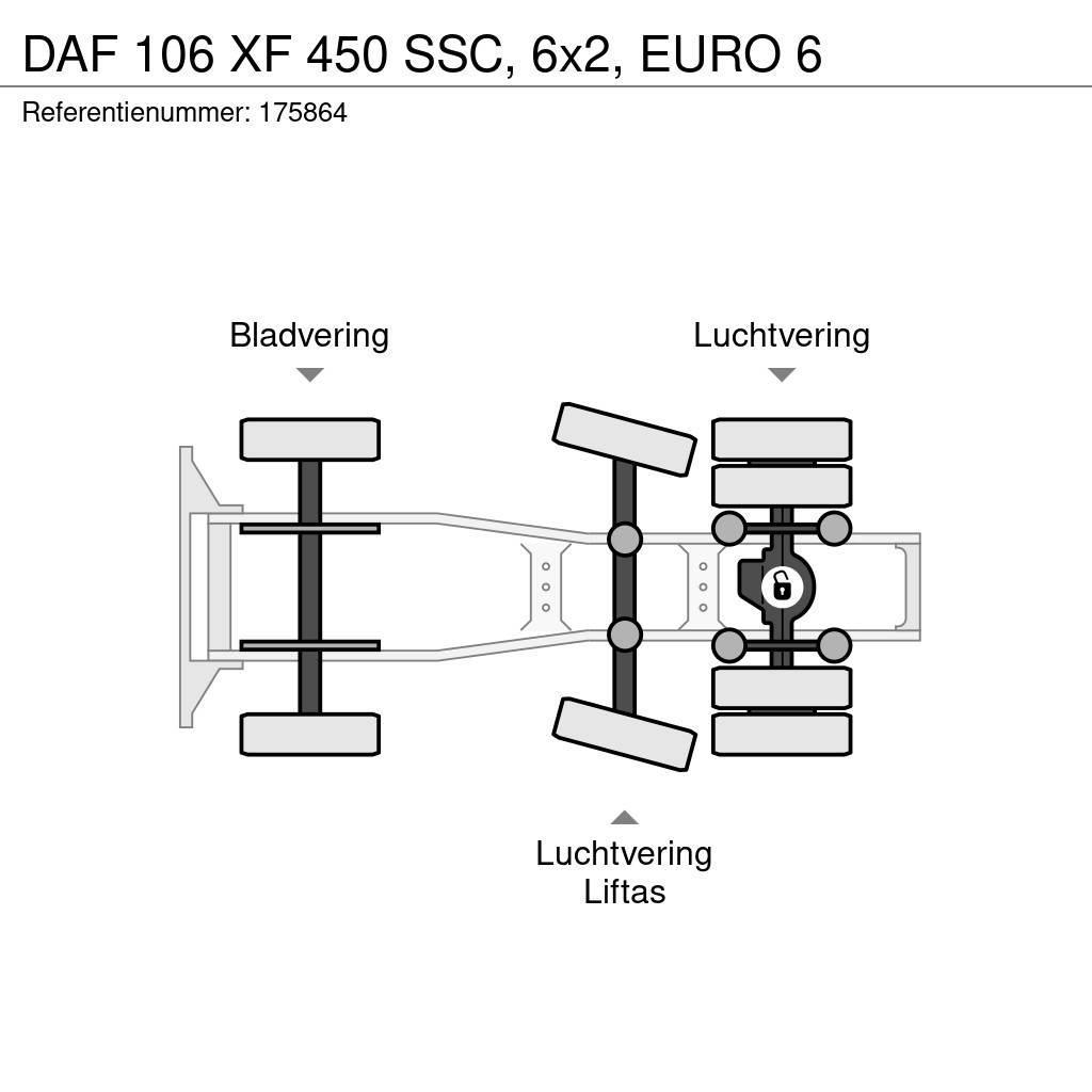 DAF 106 XF 450 SSC, 6x2, EURO 6 Trekkers
