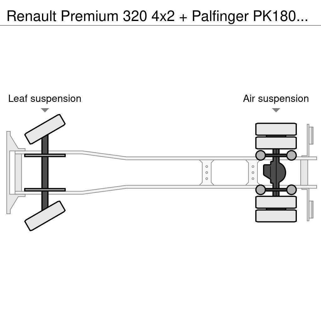 Renault Premium 320 4x2 + Palfinger PK18002-EH C (Year 201 Vrachtwagen met containersysteem