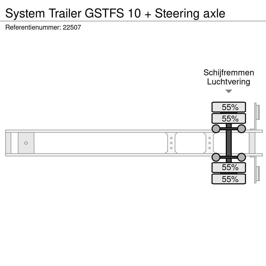  SYSTEM TRAILER GSTFS 10 + Steering axle Gesloten opleggers