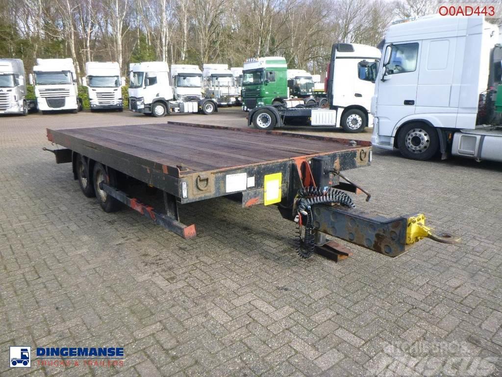  Adcliffe 2-axle drawbar platform trailer 7 t Vlakke laadvloer