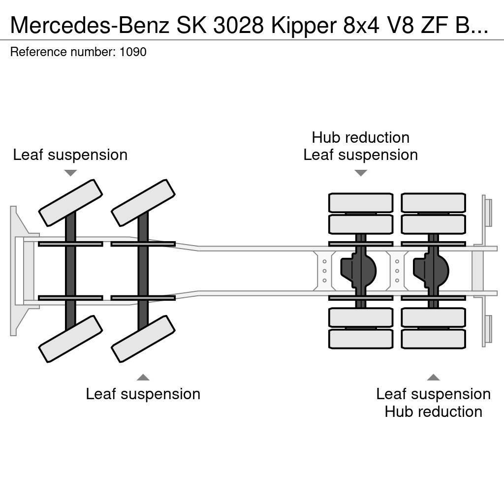 Mercedes-Benz SK 3028 Kipper 8x4 V8 ZF Big Axle Good Condition Kipper