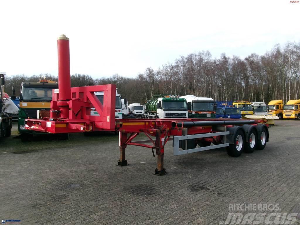 Dennison 3-axle tipping container trailer 30 ft. Kippers