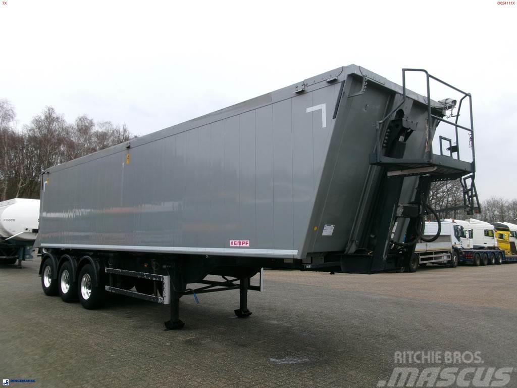 Kempf Tipper trailer alu 55.5 m3 + tarpaulin Kippers