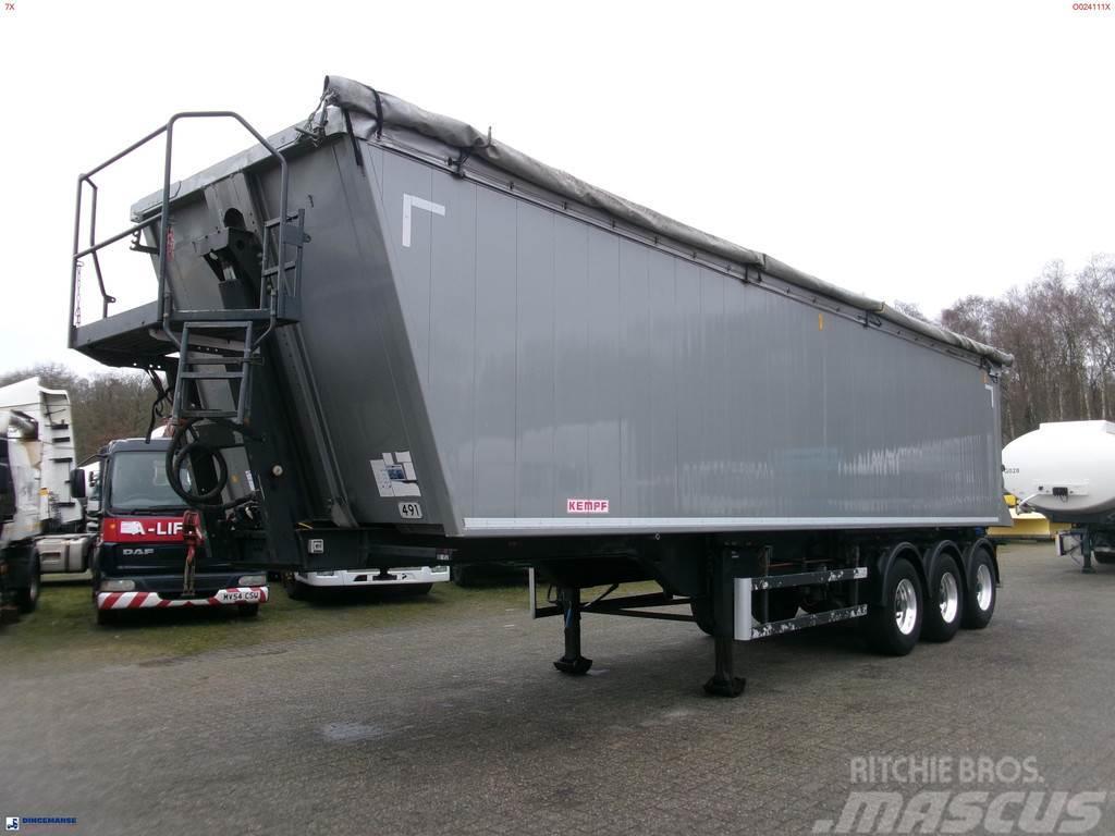 Kempf Tipper trailer alu 55.5 m3 + tarpaulin Kippers