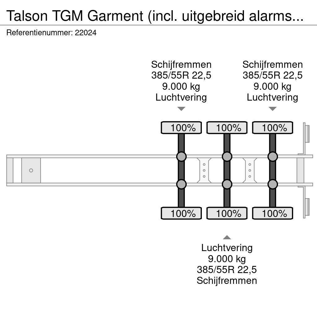 Talson TGM Garment (incl. uitgebreid alarmsysteem) Gesloten opleggers