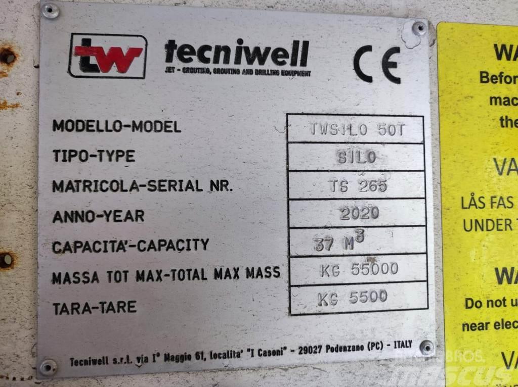  Techniwell TWSILO 50T HORIZONTAL STACKABLE SILO Demonteerbaar