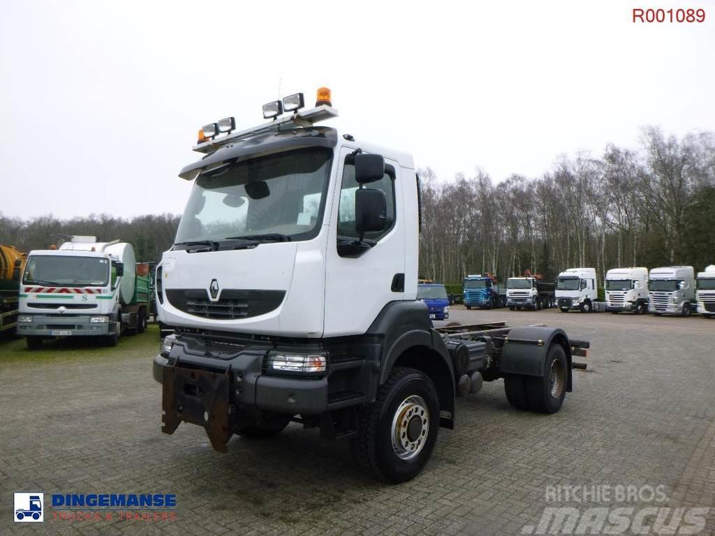 Renault Kerax 380 DXI 4x4 Euro 5 chassis + PTO Chassis met cabine