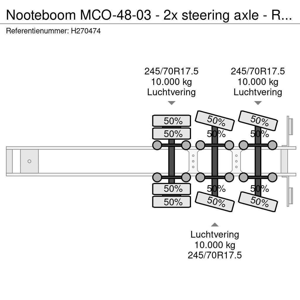 Nooteboom MCO-48-03 - 2x steering axle - Ramps - SAF Axle - Diepladers