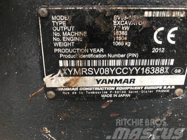 Yanmar SV08-1 Minigraafmachines < 7t