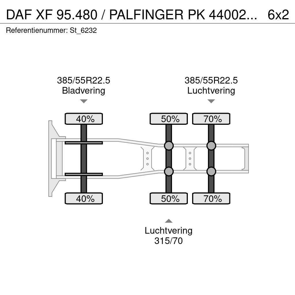 DAF XF 95.480 / PALFINGER PK 44002 / JIB / WINCH Trekkers