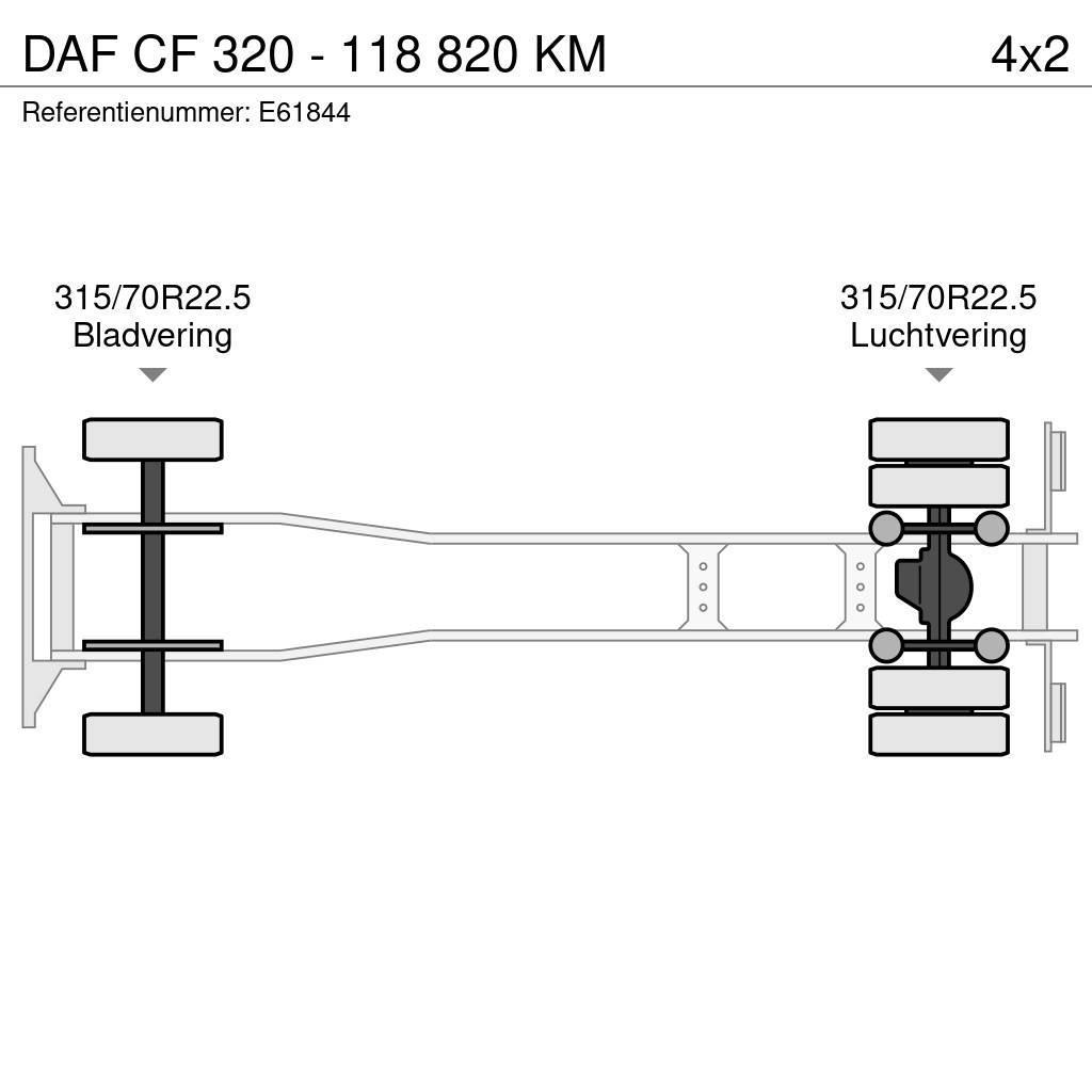 DAF CF 320 - 118 820 KM Bakwagens met gesloten opbouw
