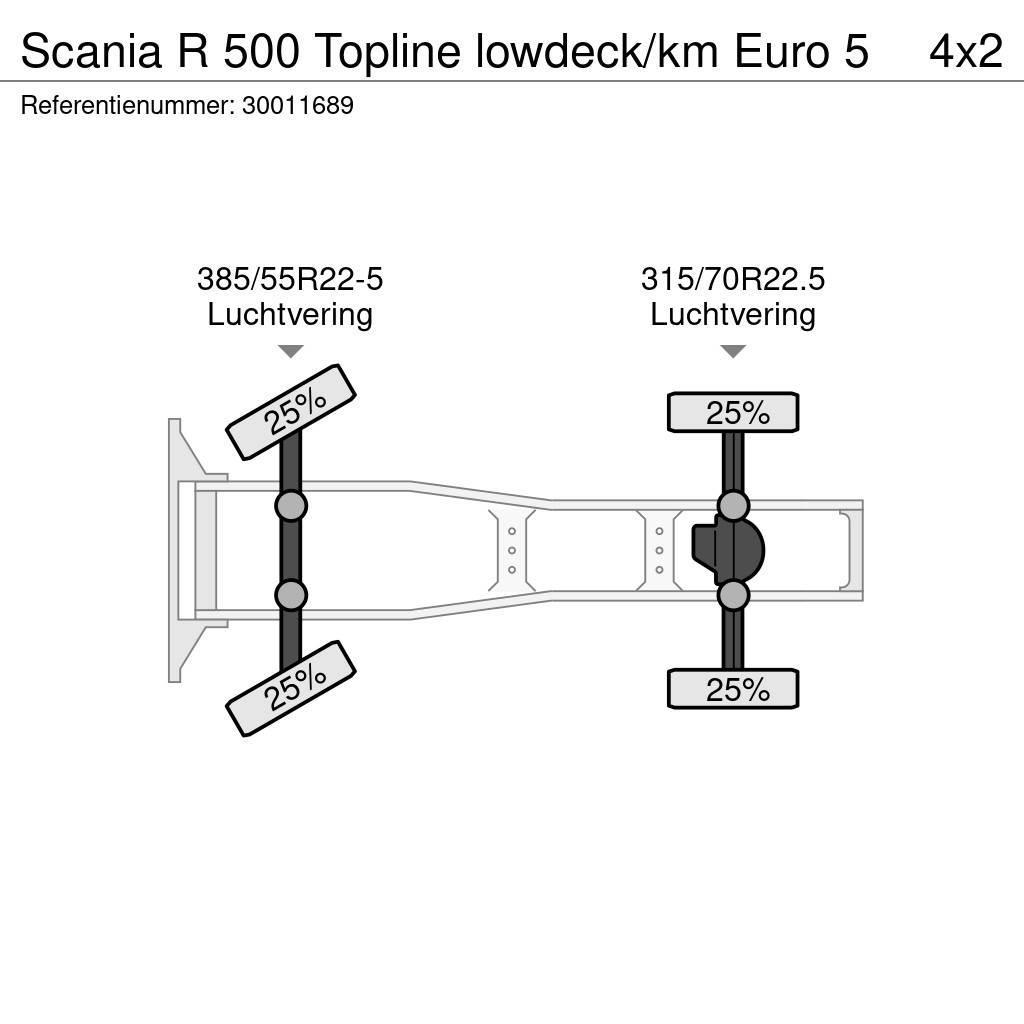 Scania R 500 Topline lowdeck/km Euro 5 Trekkers