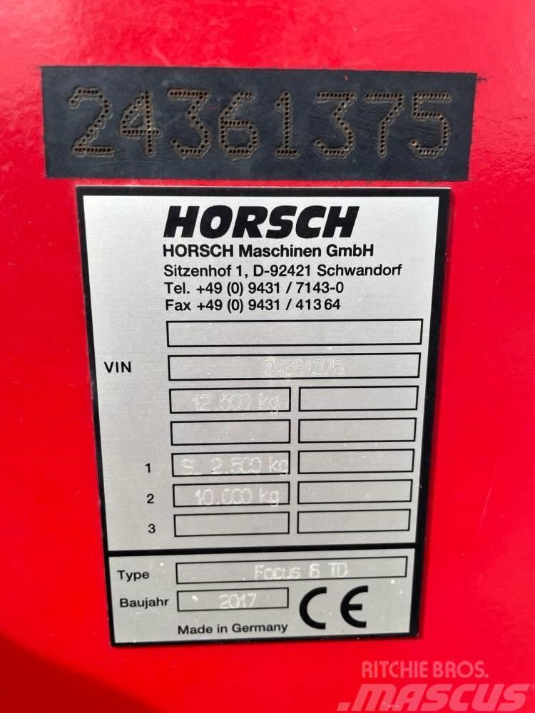 Horsch Focus 6 TD Zaaicombinaties