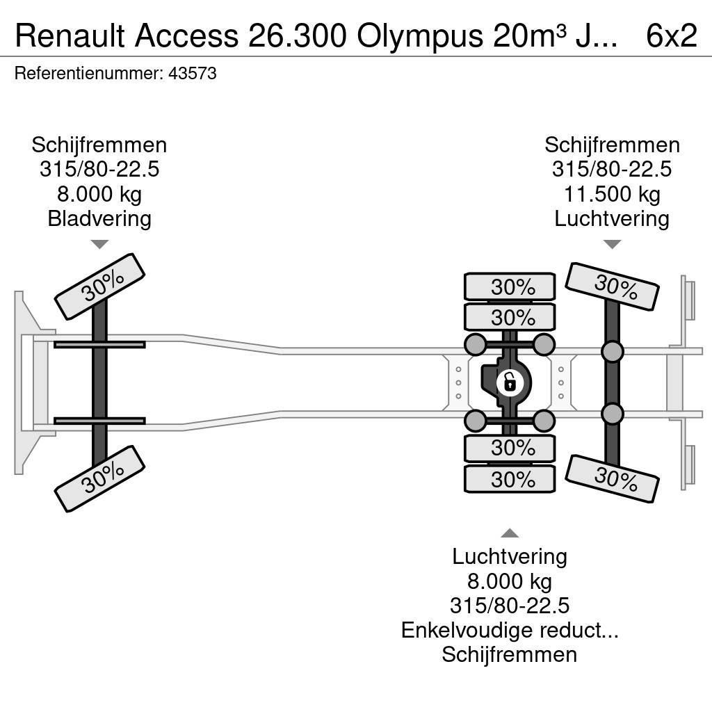 Renault Access 26.300 Olympus 20m³ Just 187.041 km! Vuilniswagens