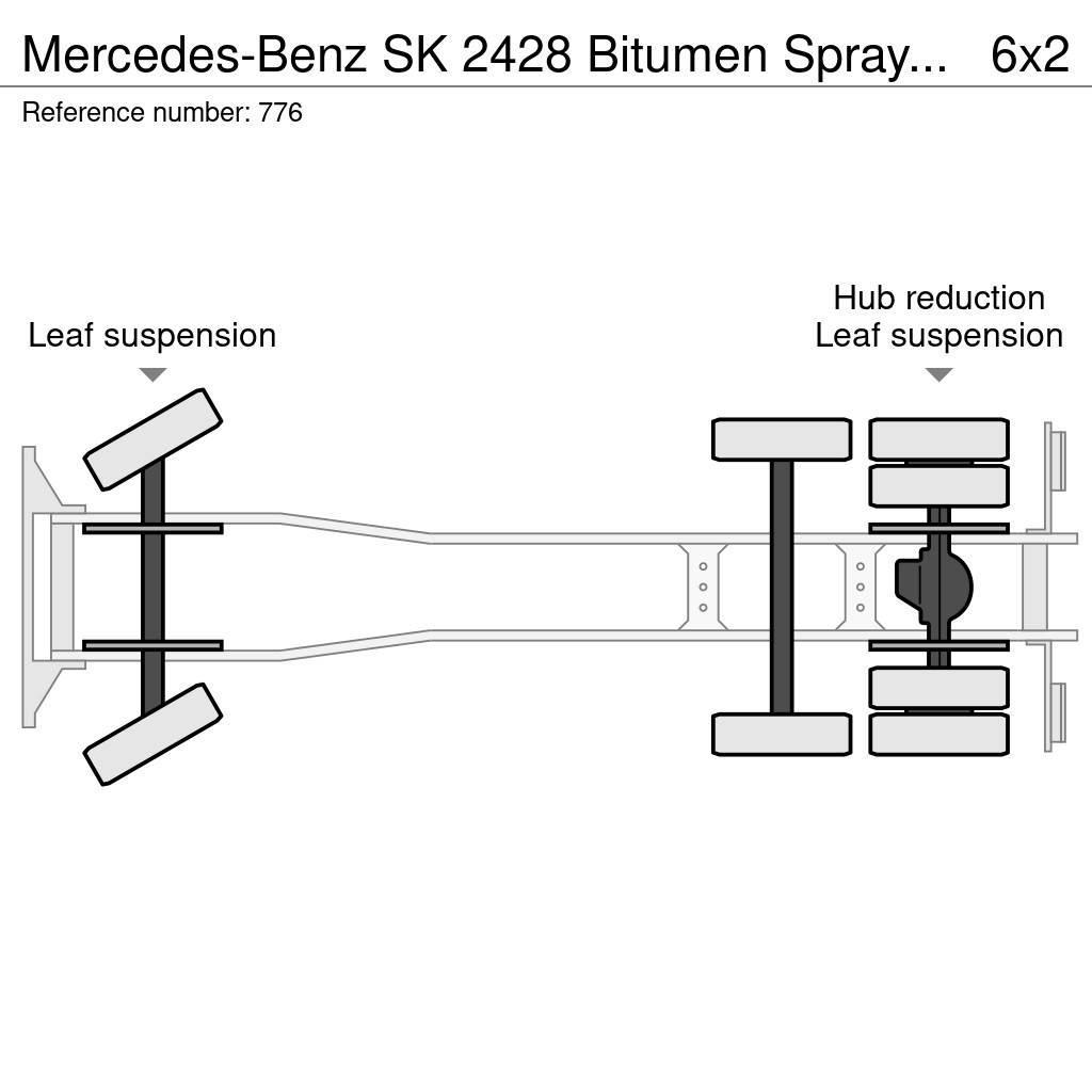 Mercedes-Benz SK 2428 Bitumen Sprayer 11.000L Good Condition Bitumen sprayers