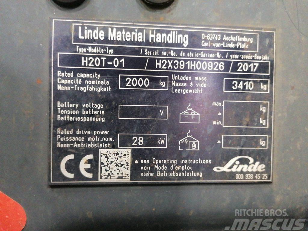 Linde H20T-01 LPG heftrucks