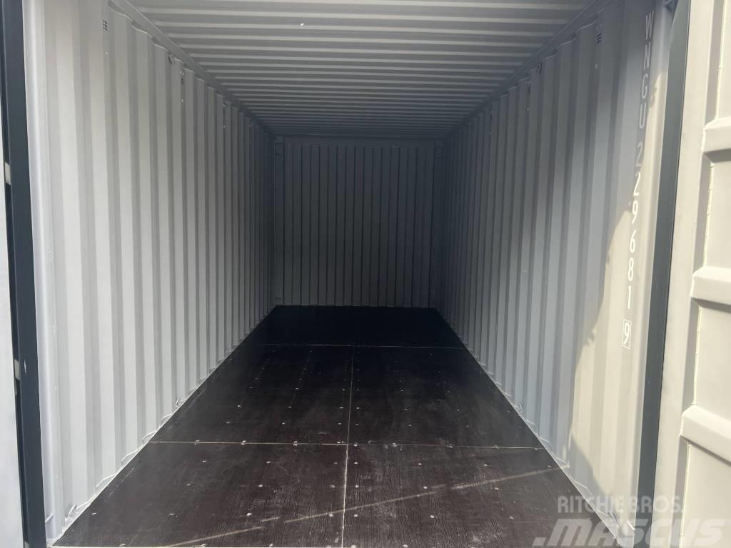  20' DV Lagercontainer ONE WAY Seecontainer/RAL7016 Opslag containers