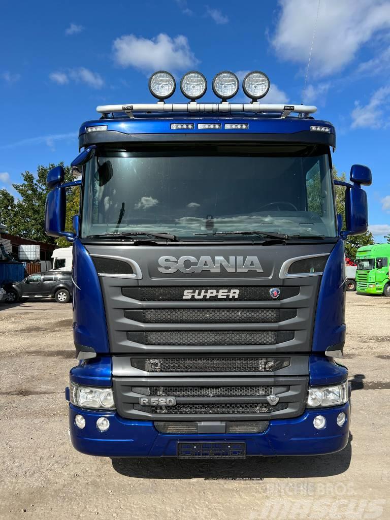 Scania R520CB6X2HSA EURO 6,RETARDER, 9T front axel Vrachtwagen met containersysteem