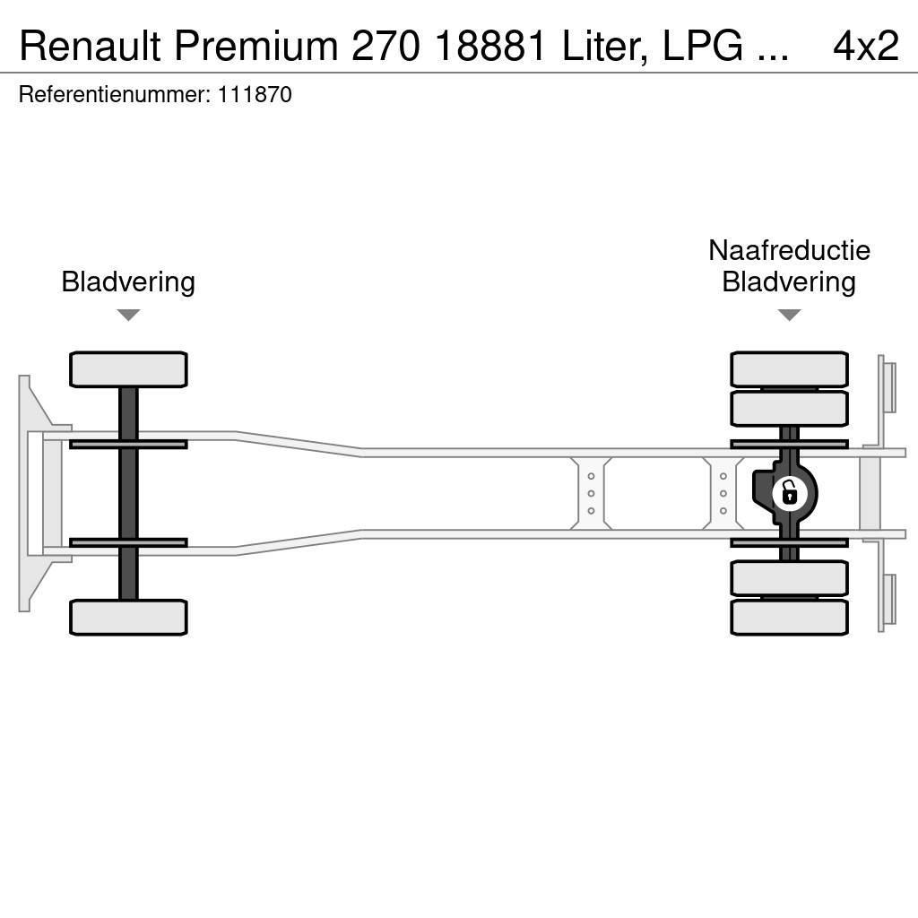 Renault Premium 270 18881 Liter, LPG GPL, Gas tank, Steel Tankwagen