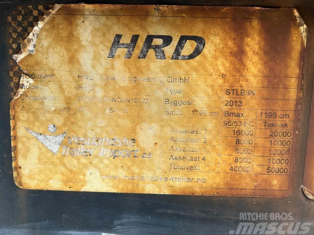 HRD JUMBO + 3-AXLE + STEERING AXLE Diepladers
