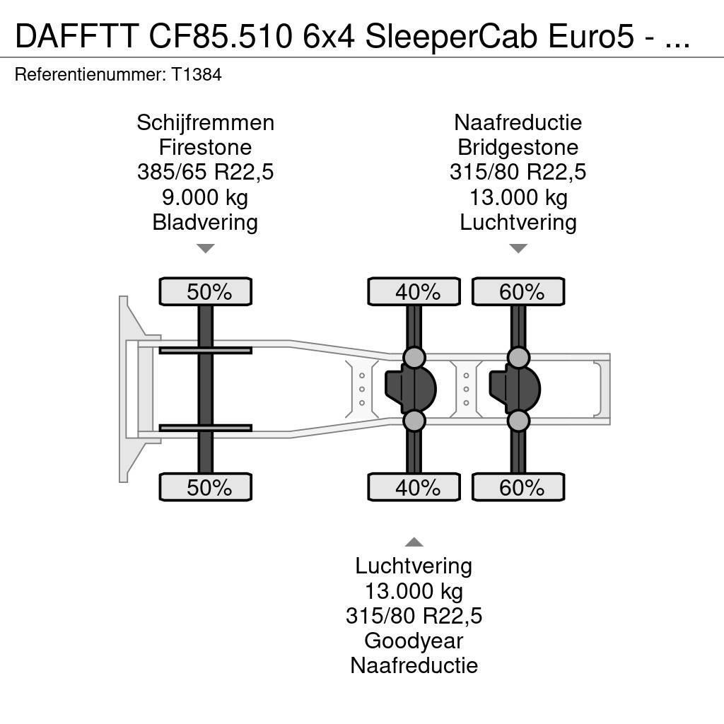 DAF FTT CF85.510 6x4 SleeperCab Euro5 - 189.000km Orig Trekkers