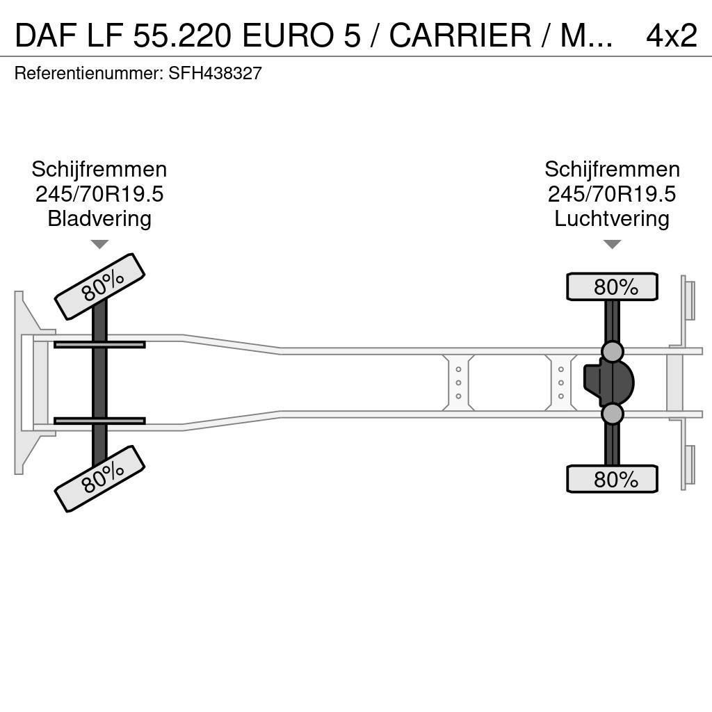 DAF LF 55.220 EURO 5 / CARRIER / MULTITEMPERATUUR / DH Koelwagens