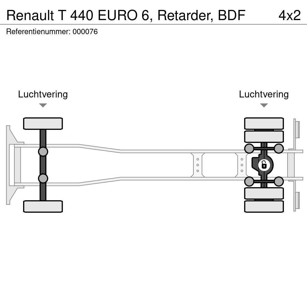 Renault T 440 EURO 6, Retarder, BDF Containertrucks met kabelsysteem