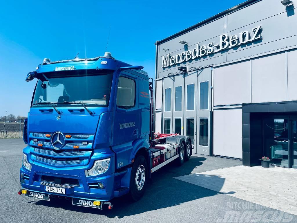 Mercedes-Benz ACTROS V 2845 L 6X2 LASTVÄXLARE Vrachtwagen met containersysteem