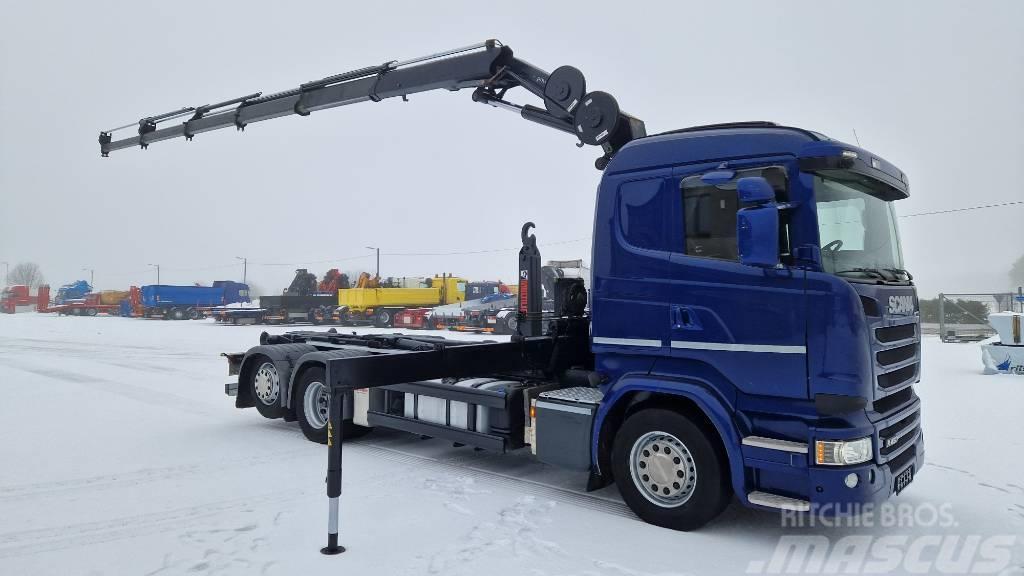 Scania R450 6X2*4 HMF 2420K5 Vrachtwagen met containersysteem