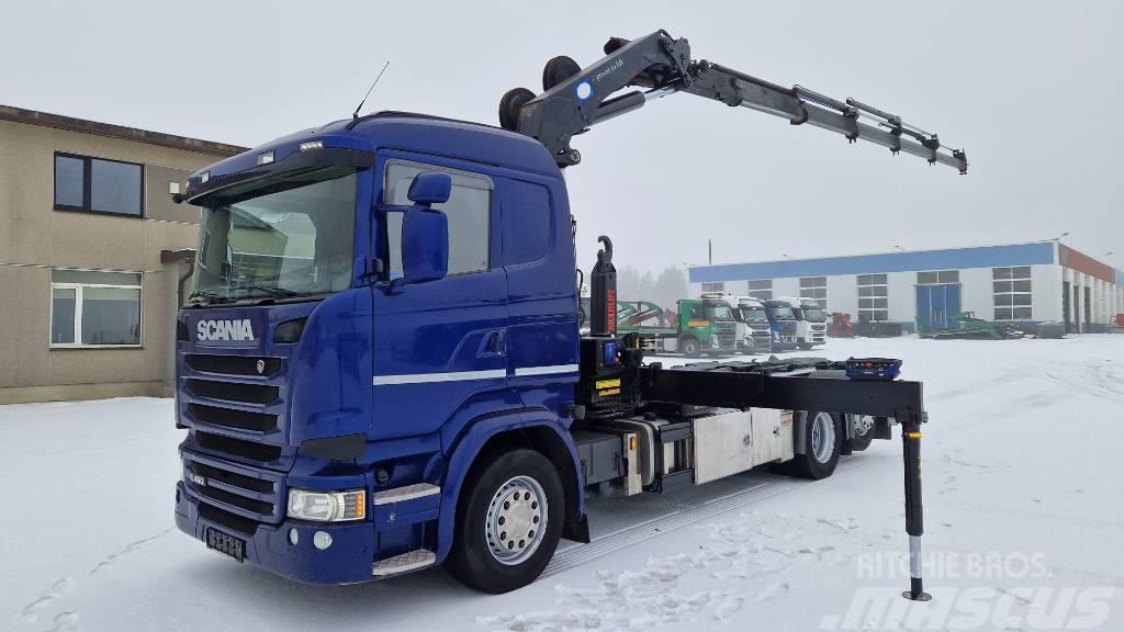 Scania R450 6X2*4 HMF 2420K5 Vrachtwagen met containersysteem