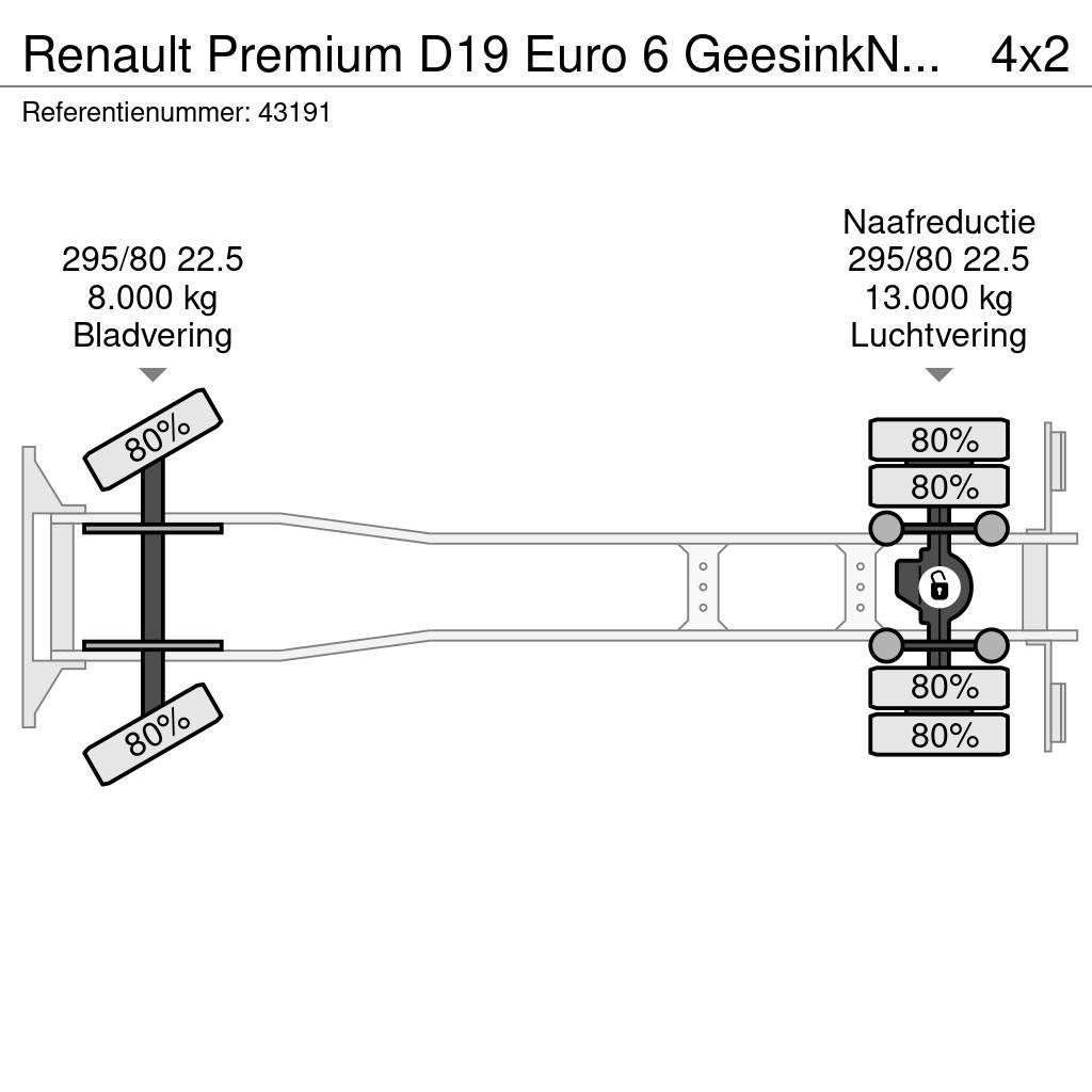 Renault Premium D19 Euro 6 GeesinkNorba MF 300, 16m³ Vuilniswagens