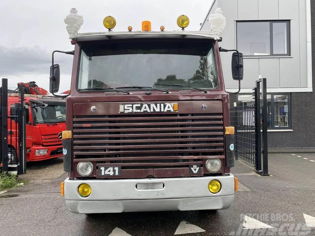 Scania LB141 V8 141 V8 - 6X2 - BOX 7,35 METER Platte bakwagens
