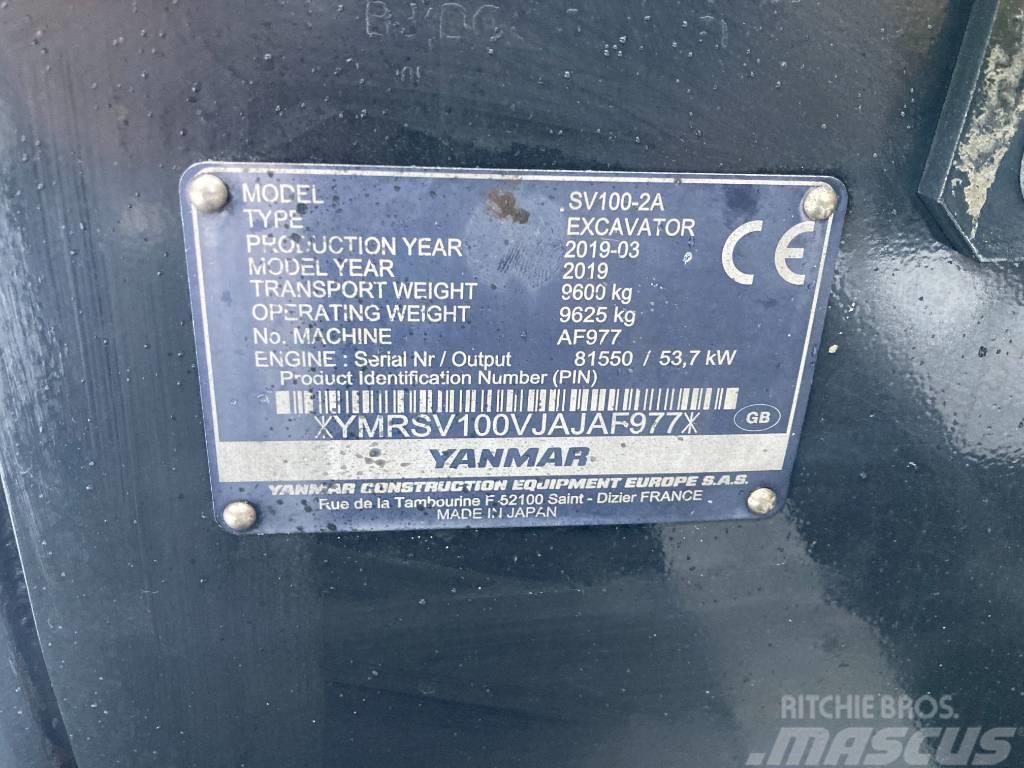 Yanmar SV 100-2A Midigraafmachines 7t - 12t