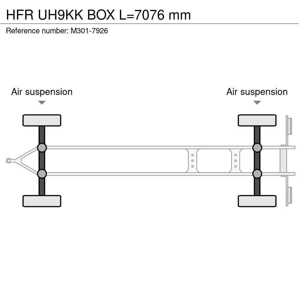 HFR UH9KK BOX L=7076 mm Gesloten opbouw trailers