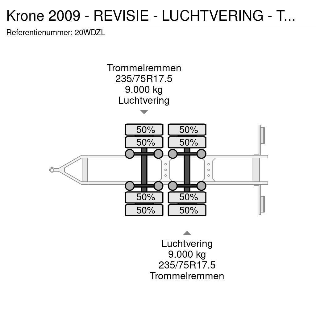 Krone 2009 - REVISIE - LUCHTVERING - TROMMELREM Oprijwagen