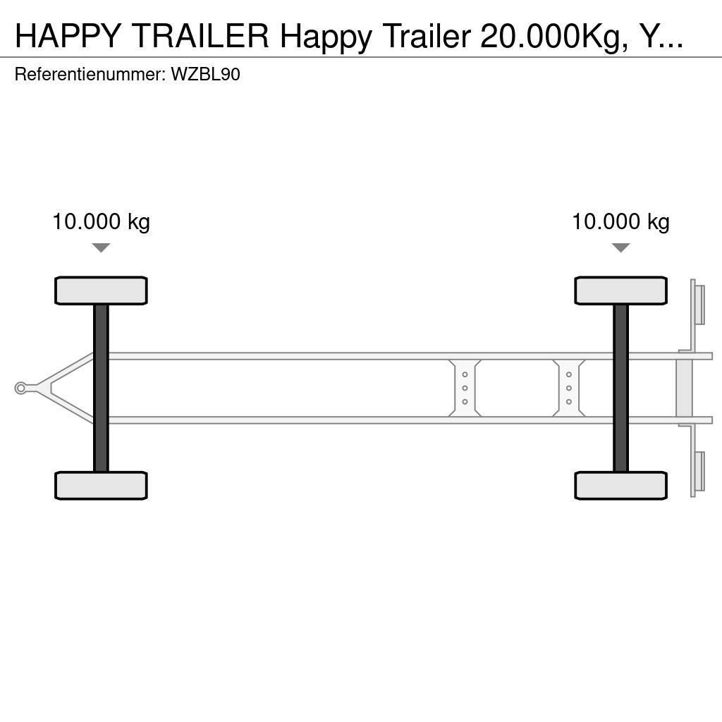  Happy Trailer 20.000Kg, Year 2007. Vlakke laadvloer